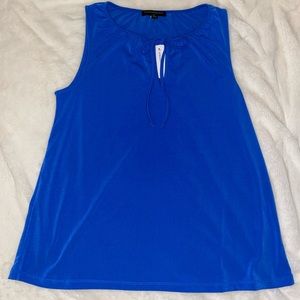 Blue blouse tank